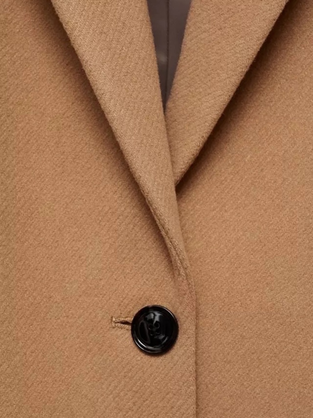 MANGO Long Structured Wool Coat - Picture 3 of 3